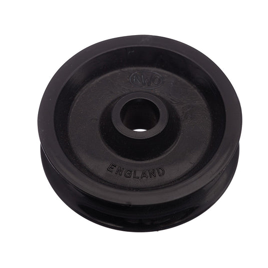 Réa Axe ø06mm ø39 x 9mm en Acétal, pièce détachée pour remplacement sur poulie RWO, dimensions utiles pour dériveurs et catamarans.