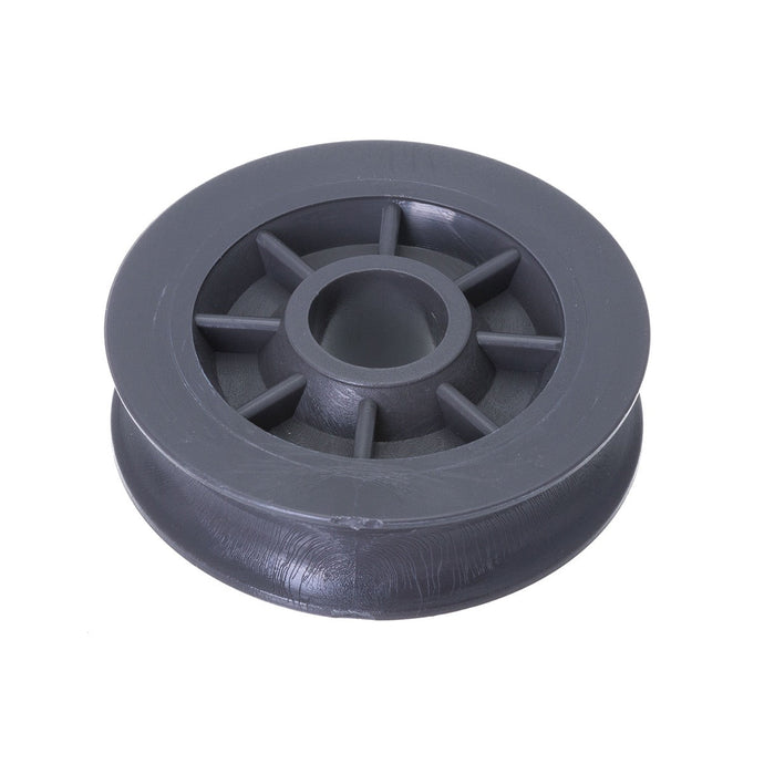 Réa Axe ø08mm ø57 x 16mm en Acétal, pièce détachée pour poulie RWO, dimensions utiles précisées, vendue à l'unité pour dériveur et catamaran.