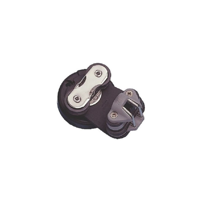 Tourelle Poulie Tête à Tete + Taquet CarboCleat, pour cordage ø6-8 mm, fixations 4 x ø5 mm, idéale pour voile légère et sports nautiques.