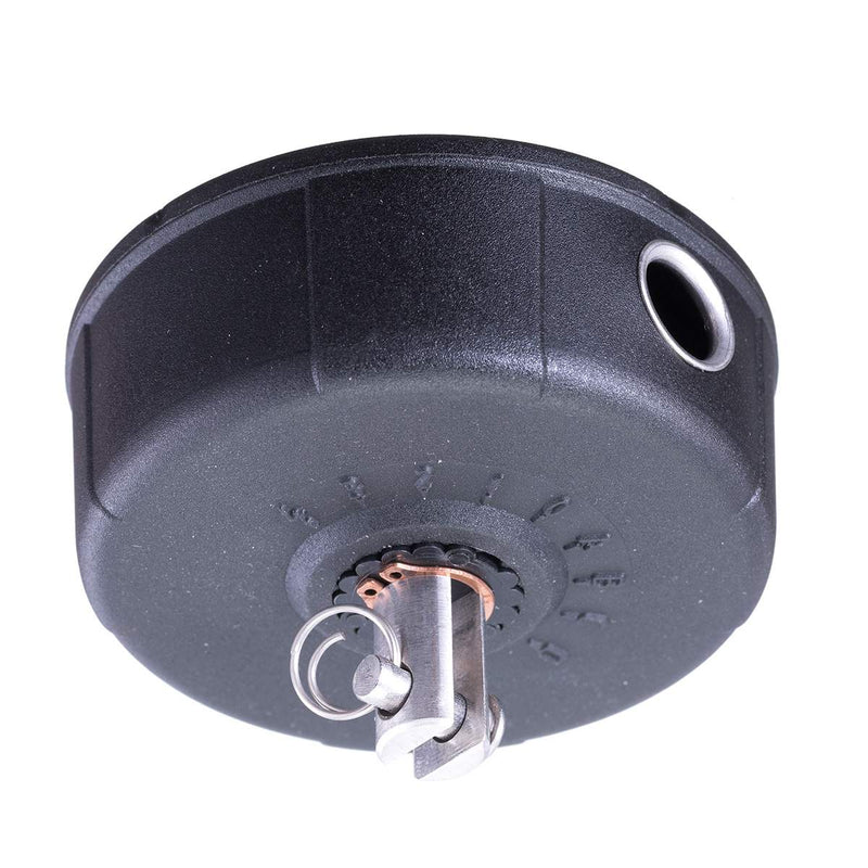Chargez l'image dans la visionneuse de la galerie, Rondelle de blocage pour Enrouleur de foc RWO 2200, composant essentiel en nylon pour ajuster l'orientation sur les enrouleurs RWO Marine, visible avec mécanisme central et sortie de cordon.
