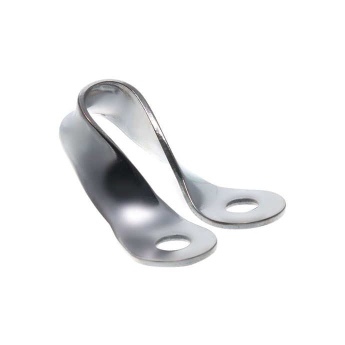 Pontet de Traction 25mm en inox avec trous, idéal pour accrocher un bout ou une poulie, longueur 25mm, fixation entraxe 16mm, diamètre 5mm.