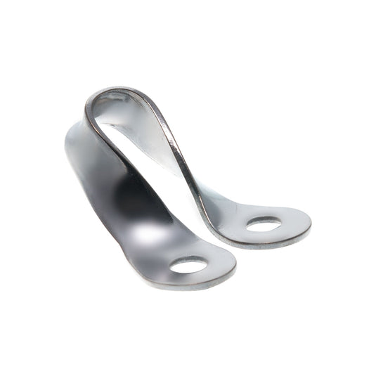 Pontet de Traction 25mm en inox avec trous, idéal pour accrocher un bout ou une poulie, longueur 25mm, fixation entraxe 16mm, diamètre 5mm.