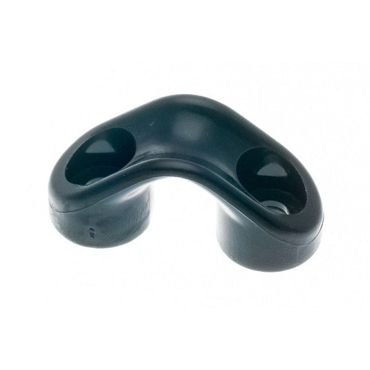 Filoir Pont Plastique noir, objet en plastique avec trous, conçu pour le passage de cordages, idéal pour dériveurs et catamarans de sport.