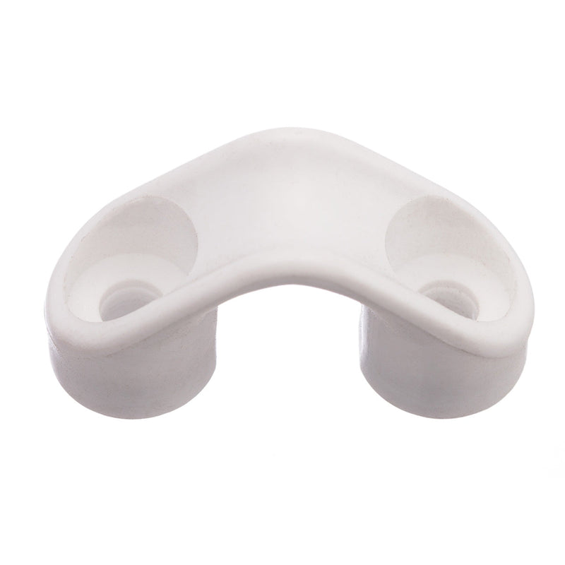 Laden Sie das Bild in Galerie -Viewer, Filoir Pont Plastique blanc, objet en plastique avec trous, conçu pour passage de bout en accastillage voile légère, idéal pour dériveurs et catamarans.
