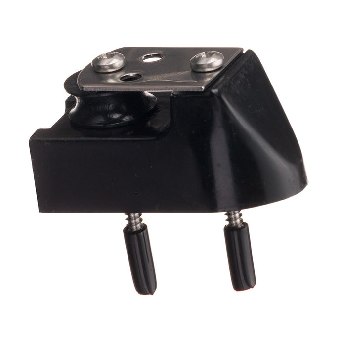 Butée pour rail XT1 RWO avec Réa, conçue pour ligne de 8mm, fixation par deux vis ø5mm, idéale pour accastillage voile légère.