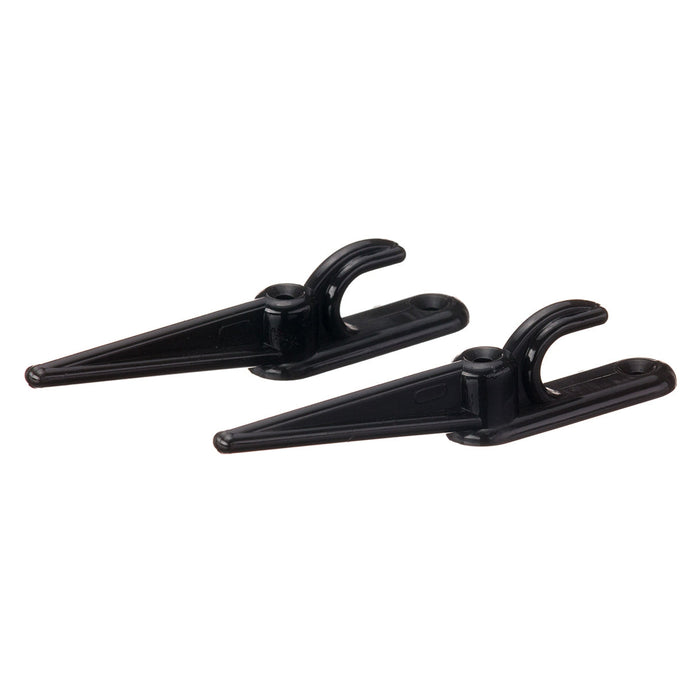 Taquet plastique 120mm en nylon, idéal pour drisses et lignes de contrôle, adapté à la voile légère, dimension pour bout de 10mm, distribué par Yachting Thommeret.