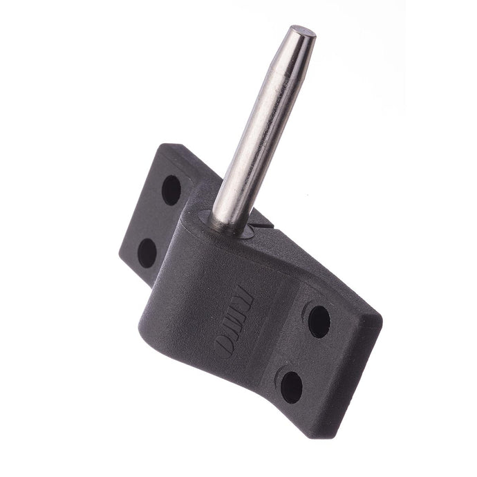 Aiguillot Tableau Plastique ø08mm avec 4 trous de fixation, idéal pour dériveurs et catamarans, offrant robustesse et durabilité dans le temps.