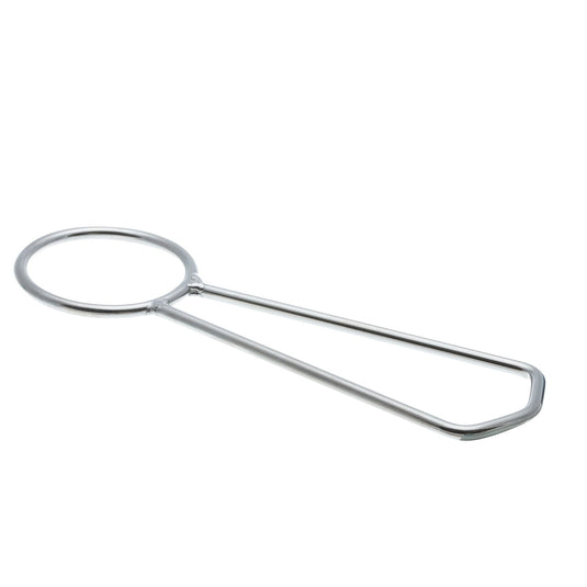 Anneau de Trapèze inox de 52mm x 190mm, avec boucle en inox de ø4mm, idéal pour ajuster la hauteur en voile légère.