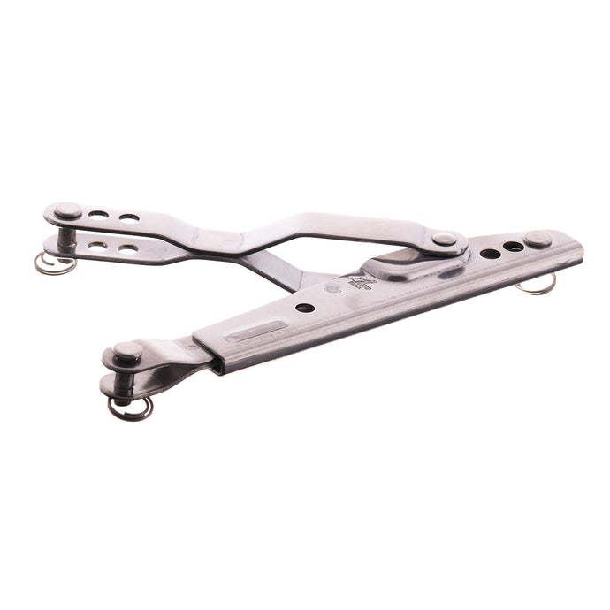 Tendeur Inox 200mm pour câble ou gréement, longueur ajustable de 210mm avec plage d'utilisation de 24/54mm et réglage 2 x 3 axes, ø5mm.