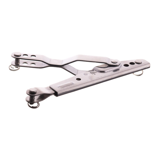 Tendeur Inox 200mm pour câble ou gréement, longueur ajustable de 210mm avec plage d'utilisation de 24/54mm et réglage 2 x 3 axes, ø5mm.