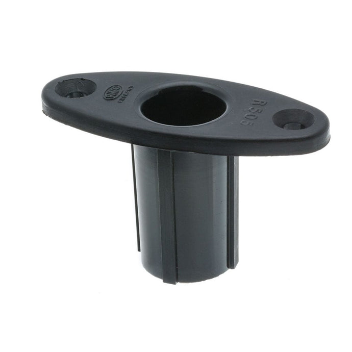 Support de Dame de nage en PA traité anti-UV, encastrement ø24mm, entraxe 60mm, profondeur 41mm, compatible avec la dame de nage Réf. F50002, pour dériveur et catamaran.