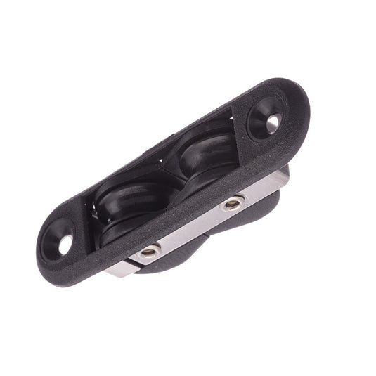 Poulie à Encastrer à billes Double, robuste et abordable, idéale pour voile légère, charge utile 130kg à 230kg, rupture 450kg à 900kg, selon série.