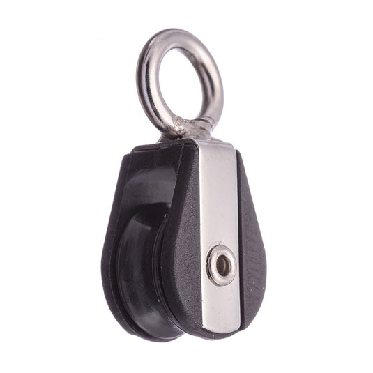 Poulie à Anneau à billes RWO, robuste et abordable, idéale pour dériveurs et catamarans, avec charges utiles de 130kg à 140kg selon série.