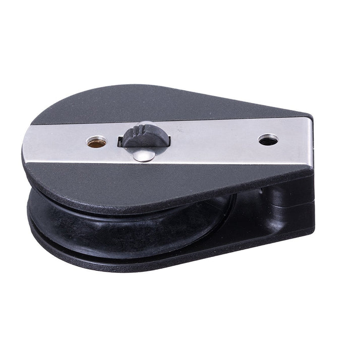 Poulie Winch à billes ø57mm Plat Pont Babord, robuste et abordable, idéale pour charge utile de 230kg et charge rupture de 900kg, série 57.