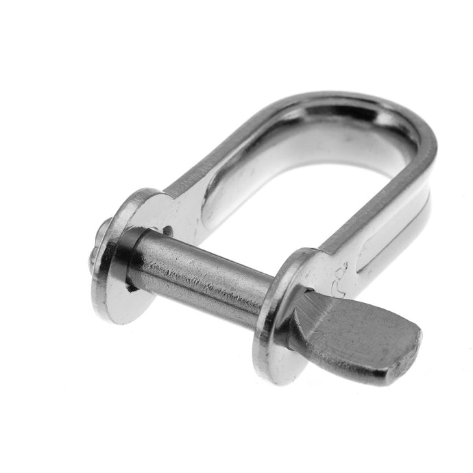 Manille Droite Emboutie Imperdable ø5mm Standard, robuste et polyvalente, idéale pour la voile légère, charge de rupture 1200kg, dimensions 15mm x 25mm.