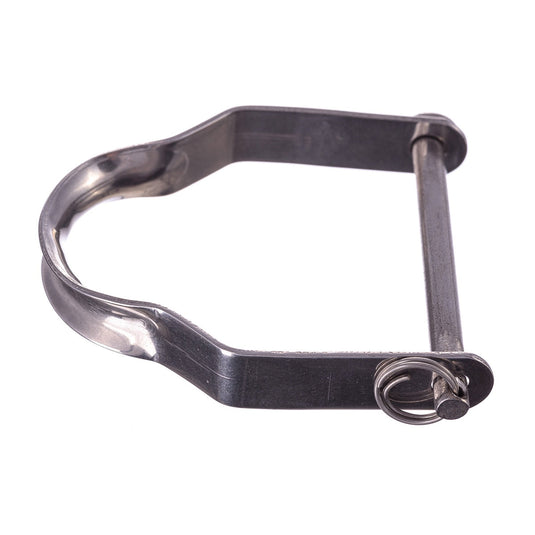 Manille de greement axe ø5mm 51 x 46mm pour gréement, charge de rupture 725Kg, idéale pour équipements nautiques légers chez Yachting Thommeret.