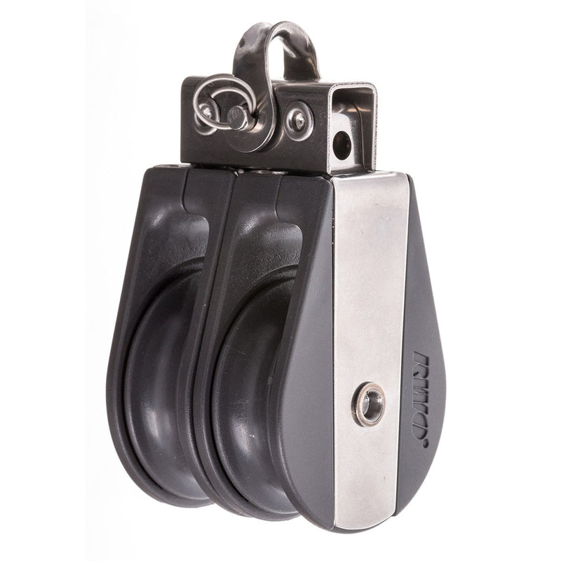 Chargez l&#39;image dans la visionneuse de la galerie, Poulie Double Nova robuste pour voile légère, disponible en plusieurs tailles avec charges utiles jusqu&#39;à 850 kg, idéale pour dériveurs et catamarans de sport.
