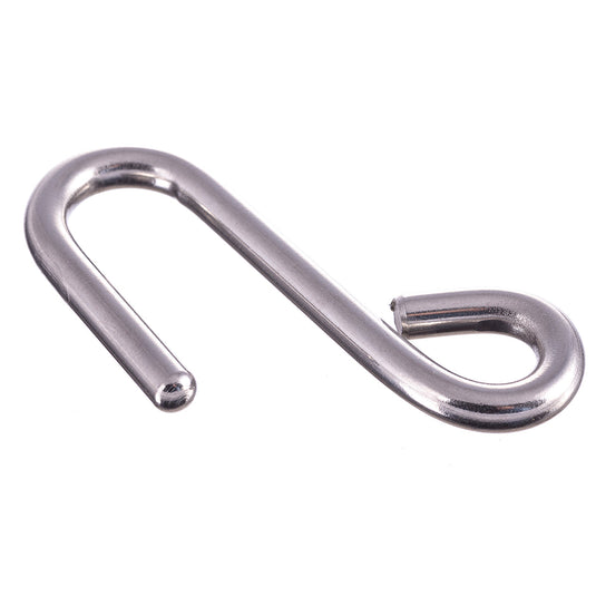 Crochet Inox pour voile légère, ø5mm ou ø6mm, ouverture 15mm, charge de rupture 135kg ou 300kg, adapté pour dériveur et catamaran sportif.