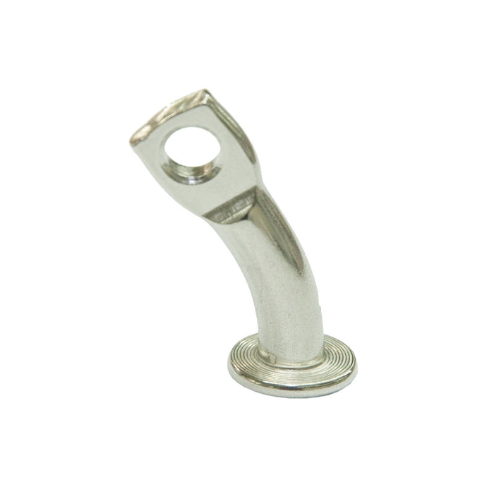 Clé inox courbée pour fixation hâle-bas, compatible avec Laser® et ILCA, non autorisée en compétitions officielles. Accessoire nautique pour dériveurs légers et catamarans.