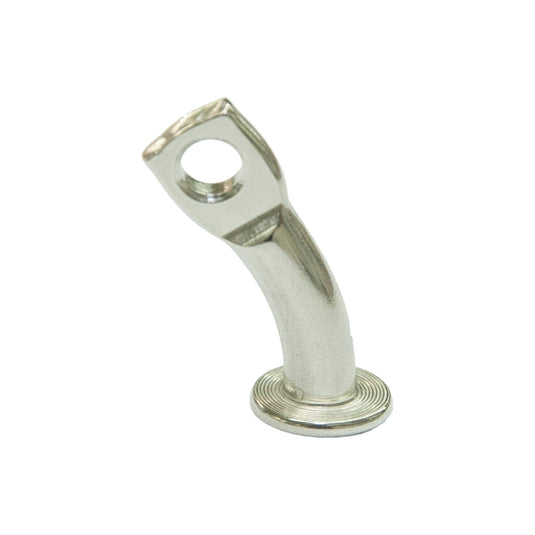 Clé inox courbée pour fixation hâle-bas, compatible avec Laser® et ILCA, non autorisée en compétitions officielles. Accessoire nautique pour dériveurs légers et catamarans.