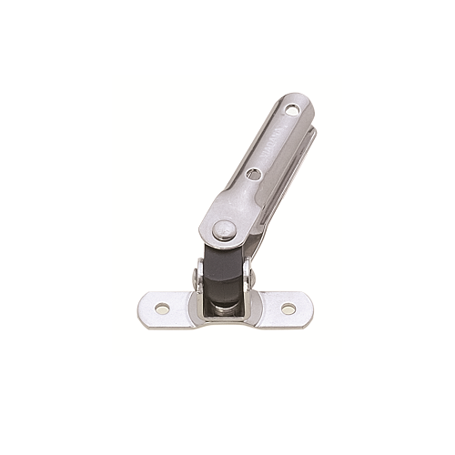 Articulation de Stick fixe : charnière métallique multidirectionnelle avec platine inox pour portes de cuisine ou meubles, fixation de 38mm, adaptée aux tubes de 16mm et 20mm.