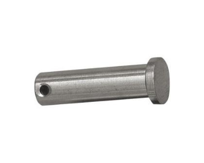 Axe épaulé inox A4 de qualité marine, gros plan sur une tige métallique cylindrique idéale pour l'accastillage nautique, dimensions variables pour différentes applications.
