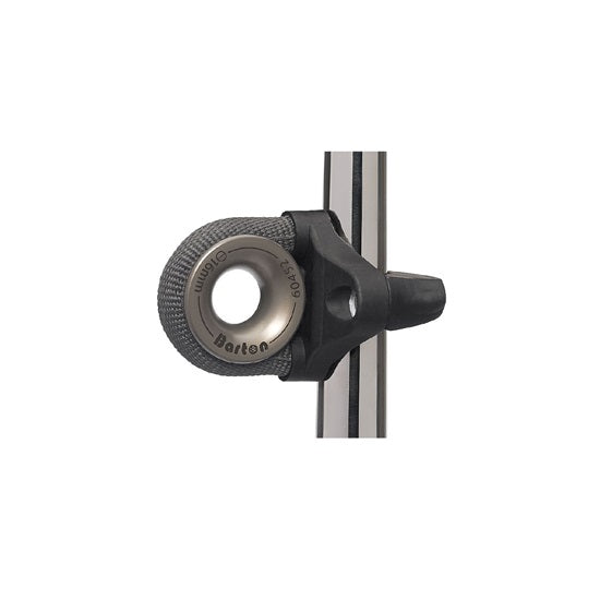 Renvoi de Chandelier ø25 à 32mm avec sangle Dyneema et plaque de support fermée, idéal pour accastillage de voile légère.