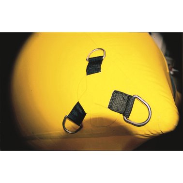 Dessous de la bouee de régate gonflable triangulaire plastimo