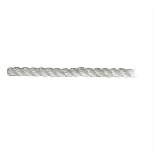 Cordage 3 torons ø4mm - blanc, idéal pour la voile légère, dériveurs et catamarans, proposé par Yachting Thommeret, spécialiste de l'accastillage nautique.