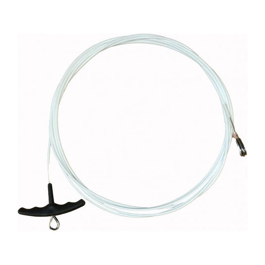 Câble de trapèze New Cat Access gainé blanc avec poignée noire, conçu pour dériveurs et catamarans, idéal pour voile légère.