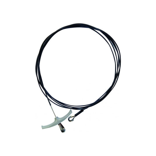 Câble de trapèze Topaz 16 - gainé noir avec poignée blanche, essentiel pour dériveurs et catamarans, proposé par Yachting Thommeret pour voile légère.