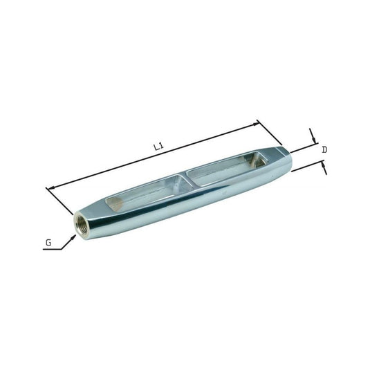 Ridoir Cage Ouverte bronze chromé avec filetage