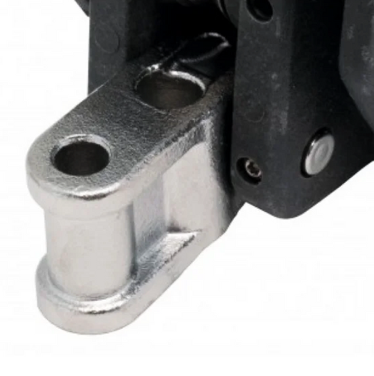 Articulation Vit de mulet inox Selden avec montage pivotant, axe central de 8mm, idéal pour mâts et bômes en navigation légère.