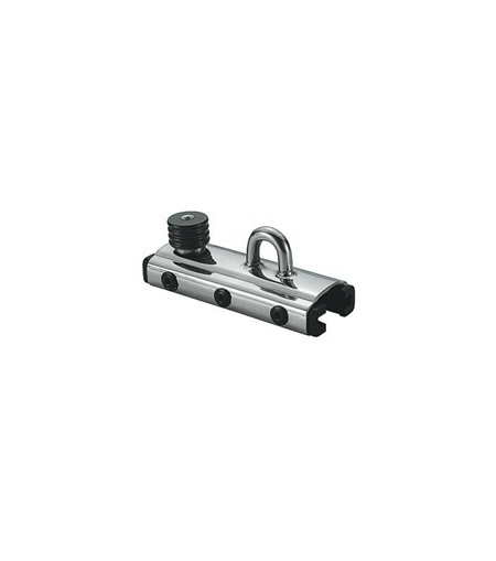 Chariot à piston pour Rail Holt T 32mm, charge utile de 950kg, conçu pour accastillage de voile légère, idéal pour dériveurs et catamarans de sport.