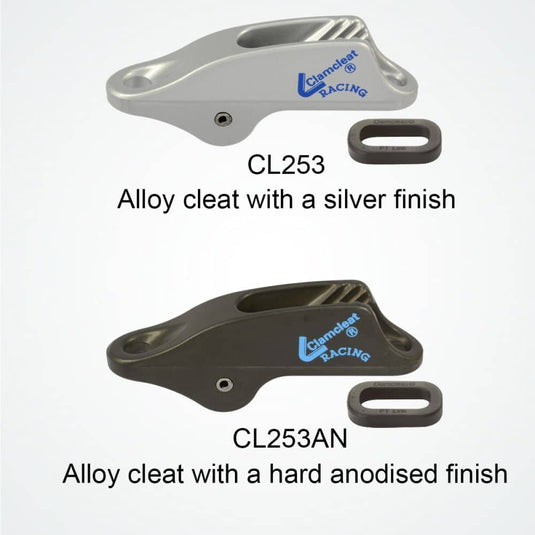 Clam Cleat 253 aluminium gris ou anodisé noir