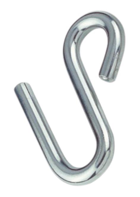 Crochet Inox en S de qualité marine, fabriqué en Europe, idéal pour accastillage nautique, offrant robustesse et excellent rapport qualité-prix pour voiliers et catamarans.