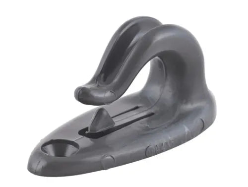 Crochet à Visser XL, conçu pour cordage ou sandow jusqu'à ø12mm, dimensions 72 x 30mm, fixation par deux trous de ø5mm, idéal pour équipements nautiques.