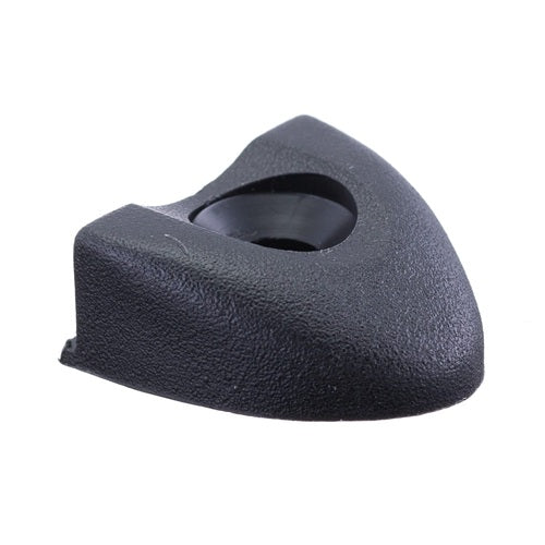 Embout de Rail RWO T 25mm en plastique noir, pièce de fixation texturée avec trou circulaire pour rail de 25mm, idéal pour dériveurs et catamarans.