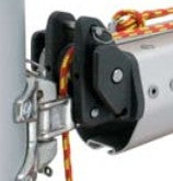 Embout de Bôme Vit de Mulet SELDEN monté sur tube, avec cams à ressort et réas intégrés, conçu pour bôme Selden sur dériveurs et catamarans.