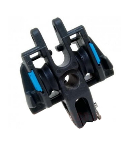 Embout de Bôme Vit de Mulet Laser Vago avec 3 réas, conçu pour bômes Selden 2628/2633/2632/Olympus, optimisant les fonctionnalités de voile légère.
