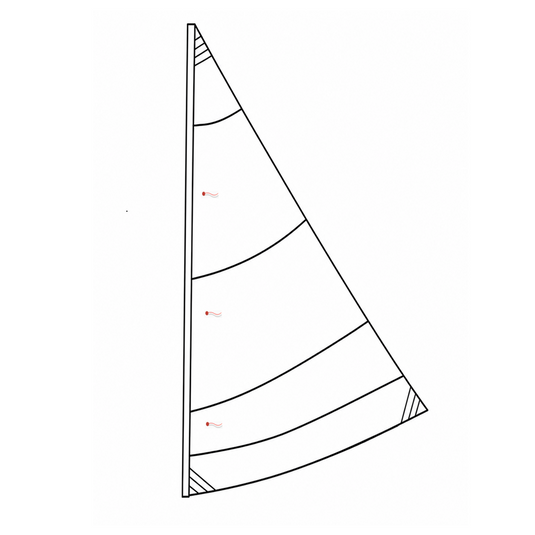Koralle Großsegel-Dinghy