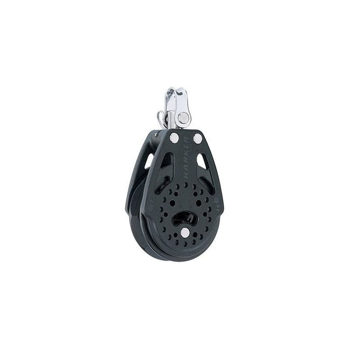 Poulie Winch Carbo ø57mm de Harken, compacte et robuste, idéale pour la voile légère avec une charge de travail élevée de 227 kg.