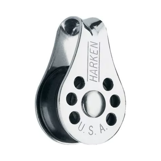 Poulie Simple Micro-Block ø22mm, compacte et légère, idéale pour réglages à faible charge en voile légère, planches à voile et dériveurs.