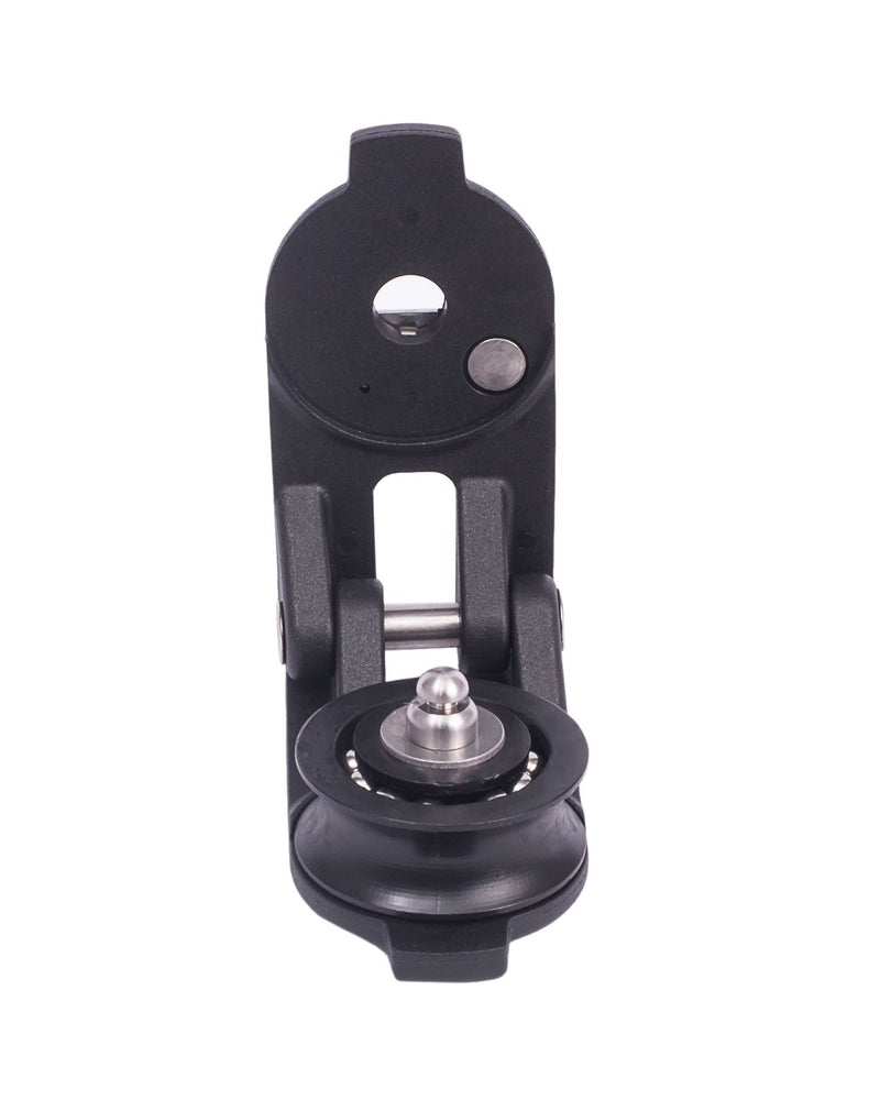 Chargez l'image dans la visionneuse de la galerie, Poulie Ouvrante ø40mm, bloc avec réa à billes en acétal, monté sur support pivotant, pour rediriger cordages, idéale pour dériveur et catamaran.
