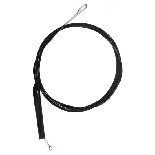 Hauban Topaz 16 ø3mm - gainé noir, câble robuste avec poignée en métal, idéal pour dériveurs et catamarans de sport, proposé par Yachting Thommeret.