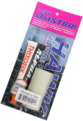 Lèvres de dérive 75mm x 2m en film polyester et dacron, résistantes, idéales pour puits de dérive, avec colle Thixofix 40ml incluse.