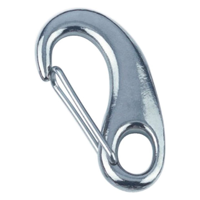 Mousqueton Rapide en inox A4 avec trou, idéal pour accastillage marin, offrant différentes tailles pour une utilisation sur dériveur et catamaran de sport.