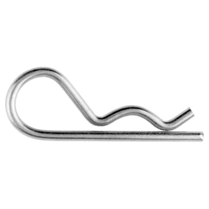 Goupille Beta en inox A4 - AISI 316, gros plan sur le clip métallique, idéale pour voile légère, longueurs disponibles 70mm et 79mm.
