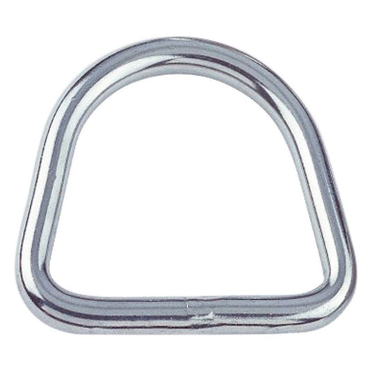 Anneau D Inox A4 marin, gros plan sur le design européen avec diamètre de fil 4mm et largeur intérieure 20mm, idéal pour la voile légère.