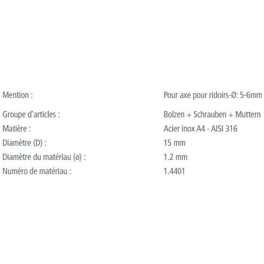 Anneau Brisé Inox A4 de qualité marine, idéal pour voile légère, disponible en plusieurs tailles de ø11mm à ø25mm, fabriqué en Europe.